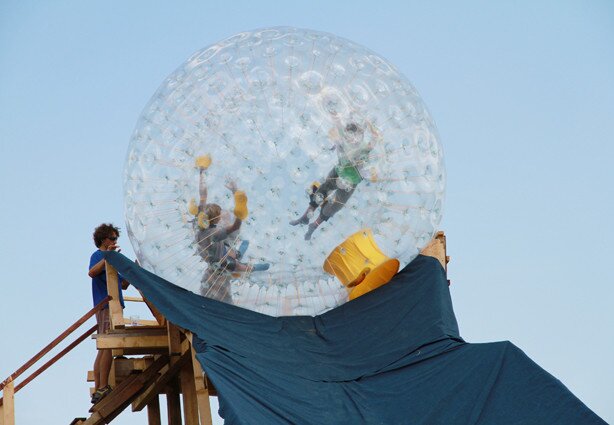 ZORBING v Action Parku