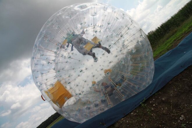 ZORBING v Action Parku