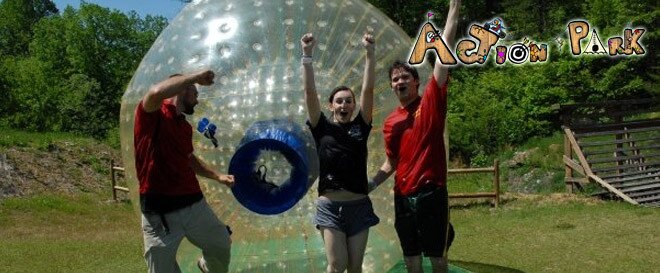 ZORBING v Action Parku