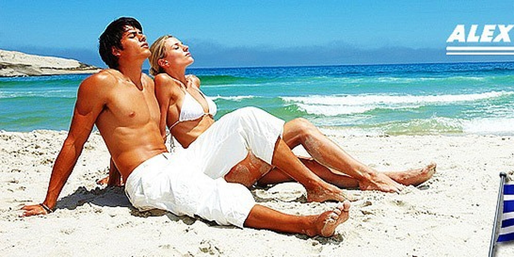 Three amazing women relaxing on the hidden beach