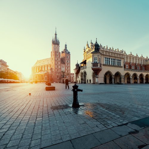 Hlavné námestie v Krakove (Rynek Glówny)