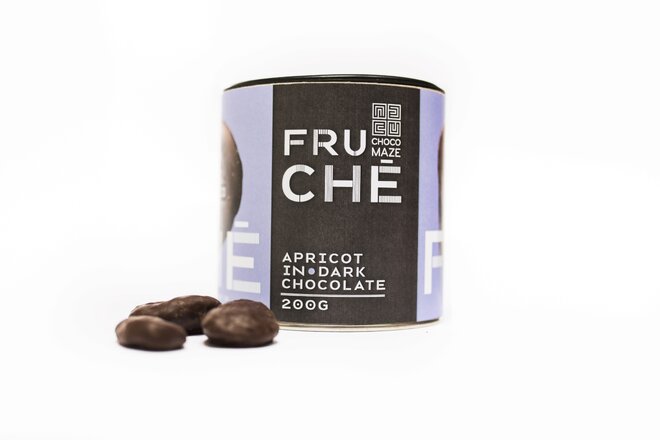 200 g Bio marhule v horkej čokoláde FRUCHÉ MARHUĽA