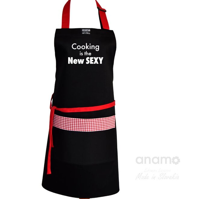 Unisex zástera "Cooking is the new sexy"