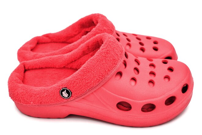 Dámske zateplené dierované Clogs FLAMEshoes