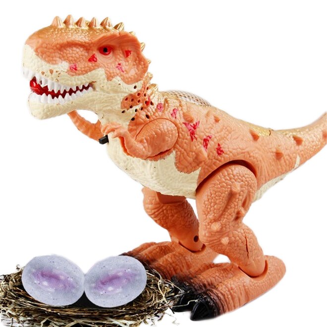 Dinosaurus Tyranosaurus (hnedý + biely)