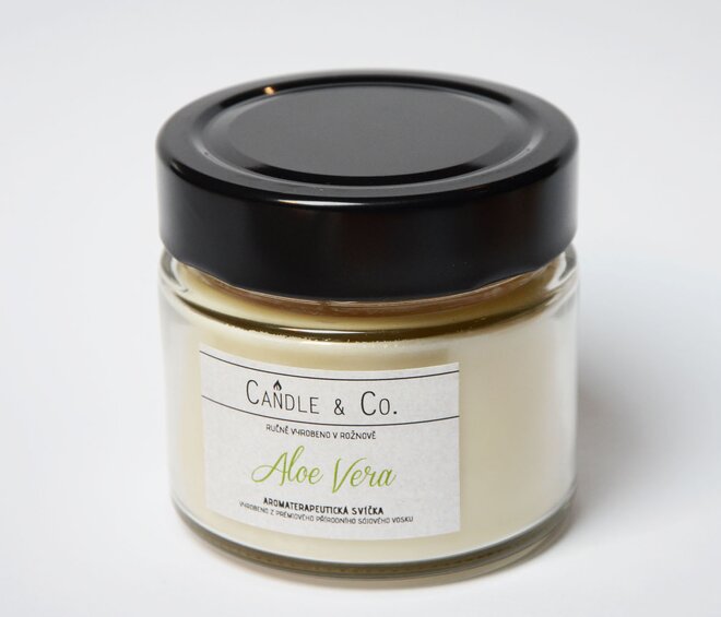 130 ml Vonná sviečka v skle (aloe vera)