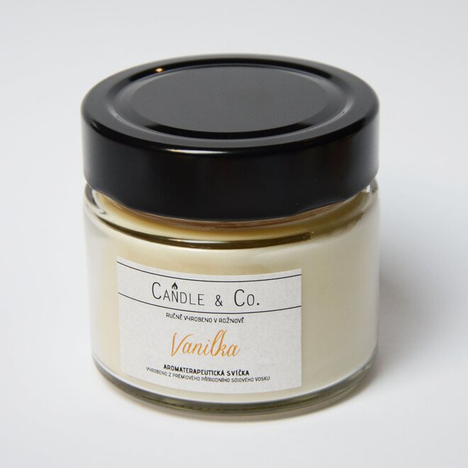 130 ml Vonná sviečka v skle (vanilka)