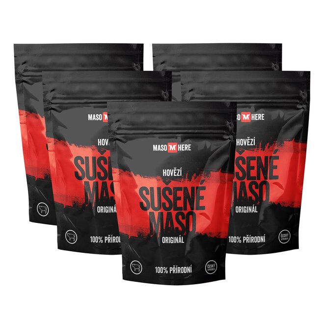 5 x Sušené hovädzie mäso "Original" (200 g)