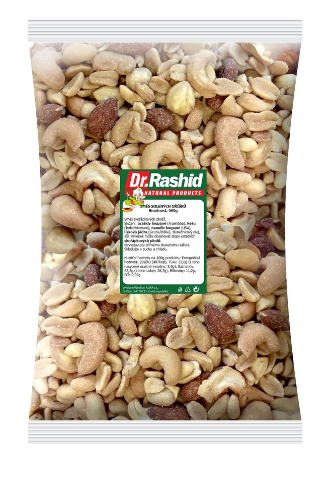 500 g Zmes solených orieškov