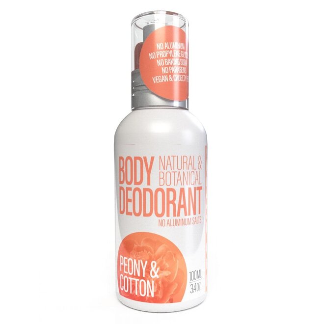 100 ml Prírodný dezodorant v spreji (pivónia a kvet bavlny)
