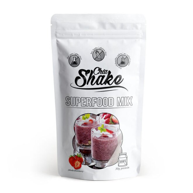 1200 g Potravina pre zvláštnu výživu Chia Shake Optimal (40 jedál / JAHODA)