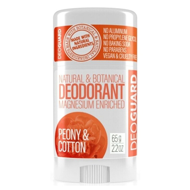 65 g Tuhý prírodný dezodorant s magnéziom (pivónia a kvet bavlny)