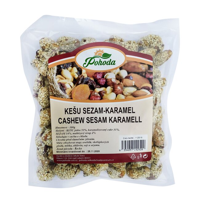 300 g Kešu - sezam a karamel