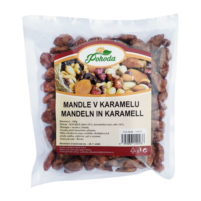 300 g Mandle v karameli
