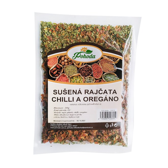 200 g Sušené paradajky - čili a oregano