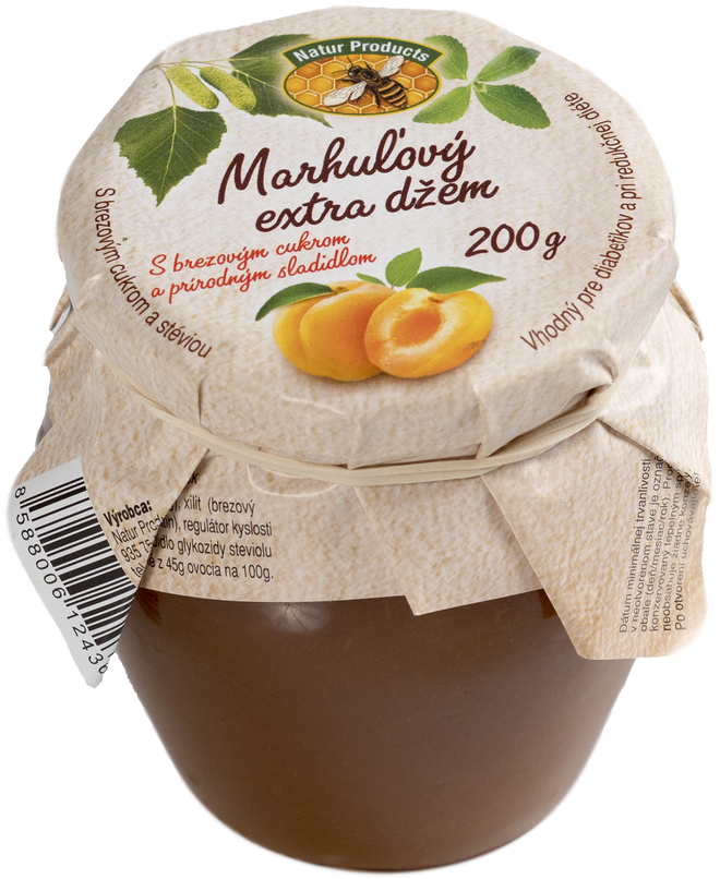 200 g Džem s brezovým cukrom a stéviou (marhuľový)