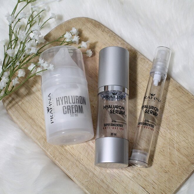 Balíček č.1: 30 ml Koncentrát Kyseliny hyalurónovej (3%) + 50 ml Liftingový krém + 15 ml Koncentrát Kyseliny hyalurónovej (3 %)