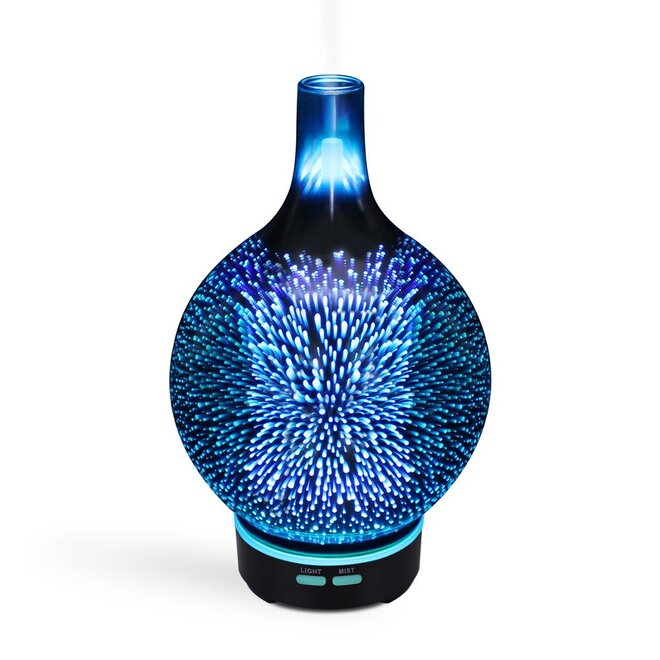 Difúzer 3D LED Light 100ml - sklenený