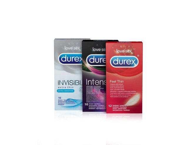 32 ks Balíček kondómov Durex Intense Mix