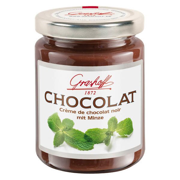 250 g Čokoládový krém z tmavej čokolády (mäta)