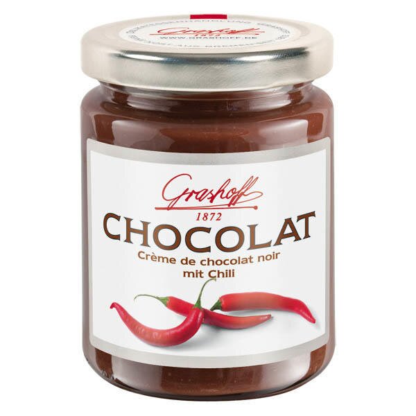 250 g Čokoládový krém z tmavej čokolády (chilli)