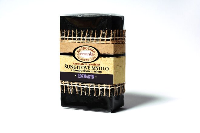 110 g Šungitové mydlo s bambuckým maslom (rozmarín)