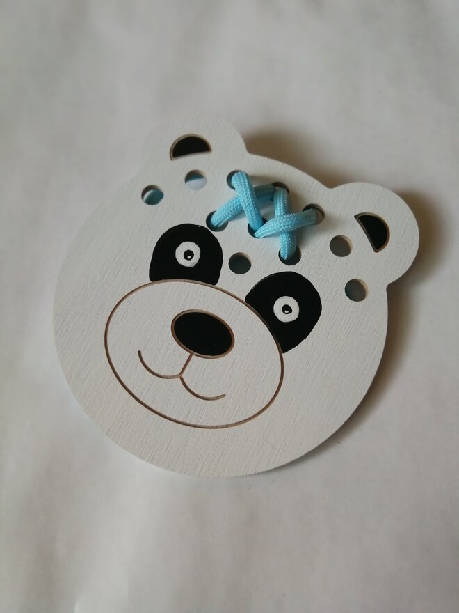 Edukačná prevliekacia hračka (panda)