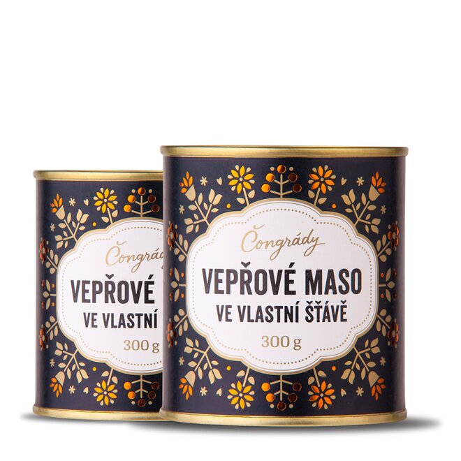 300 g Bravčové mäso českej značky Čongrády / vo vlastnej šťave