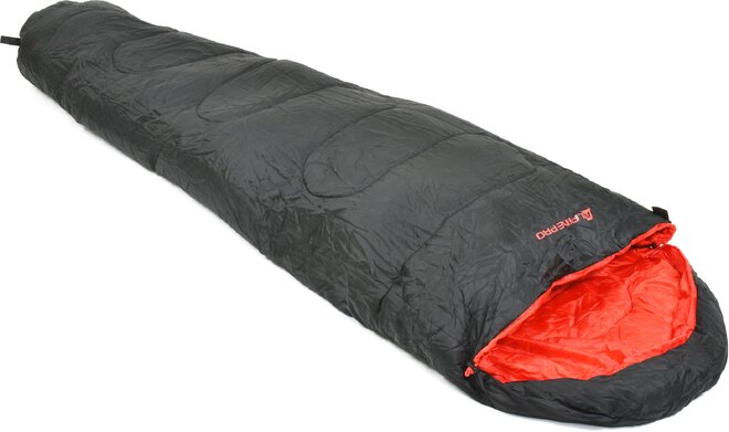 Spací vak Alpine Pro FIRUZE (čierna + červená)
