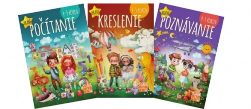 3-dielny Balíček hravých pracovných zošitov pre 4-5 ročné deti