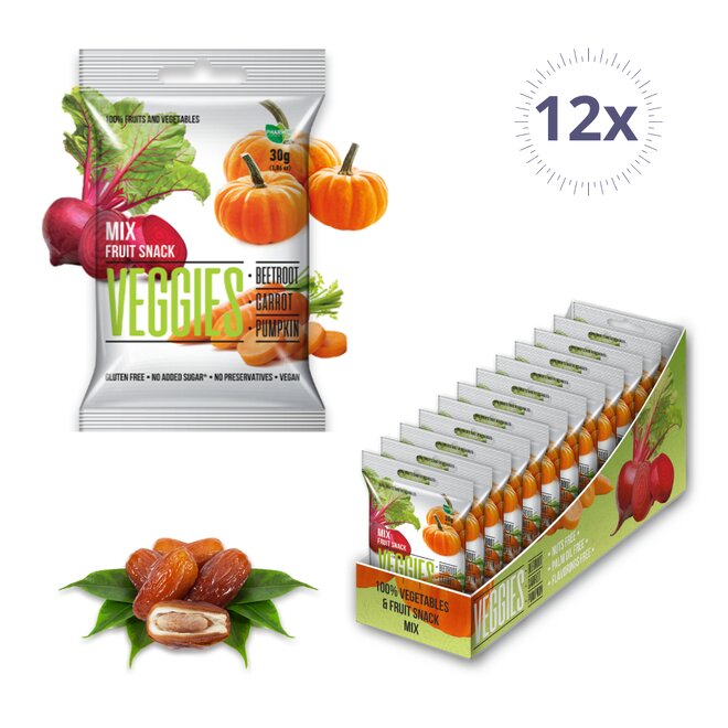 12 × 30 g Ovocno-zeleninové kocky Veggies (360 g)