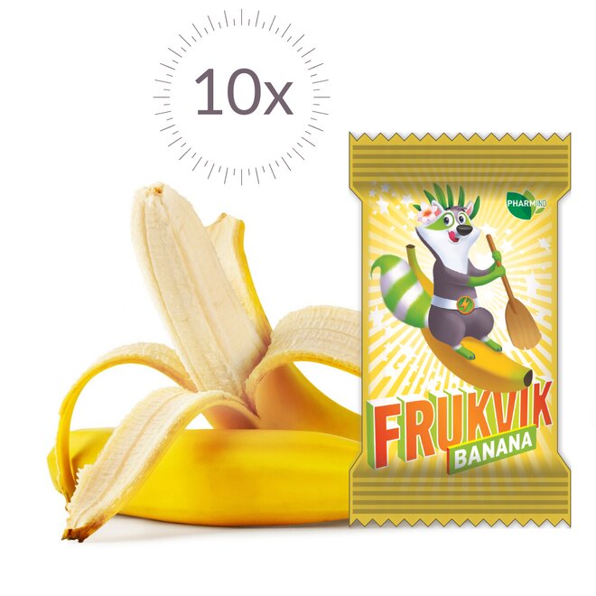 10 x 10g FRUKVIK Banán