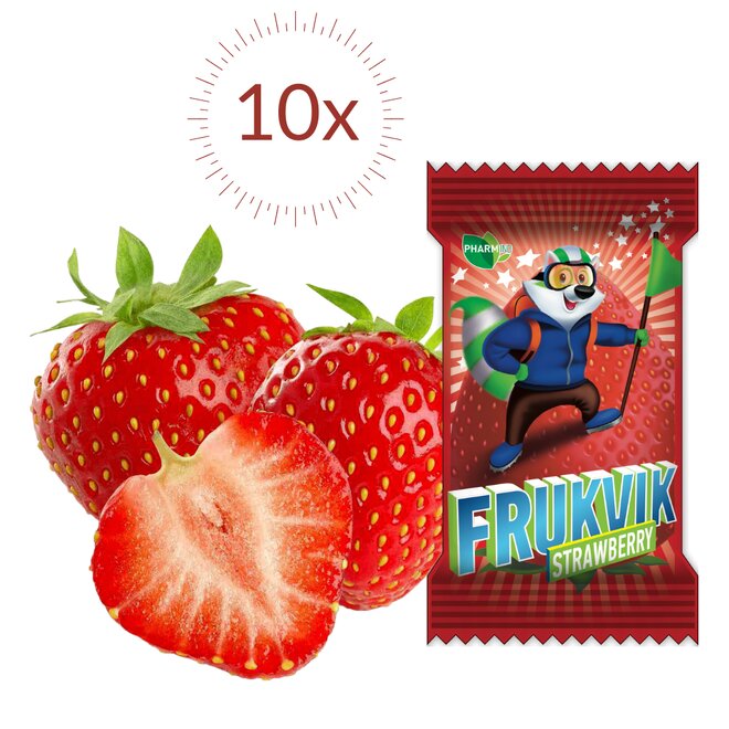 10 x 10g FRUKVIK Jahoda