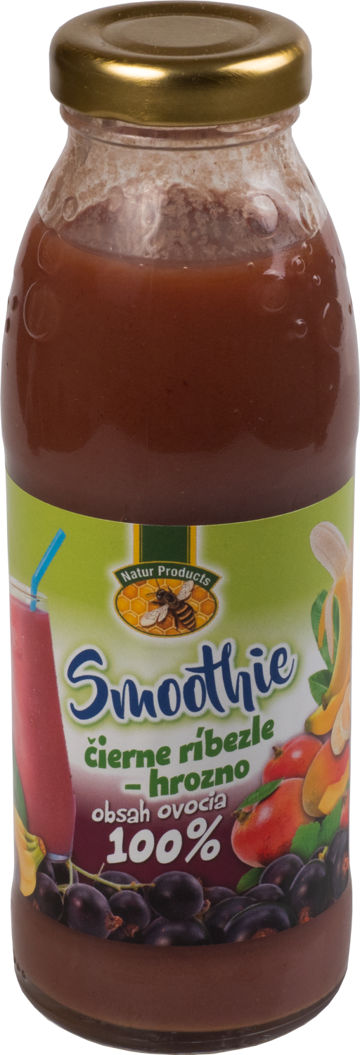 300 ml Smoothie slovenskej výroby (čierne ríbezle + hrozno)