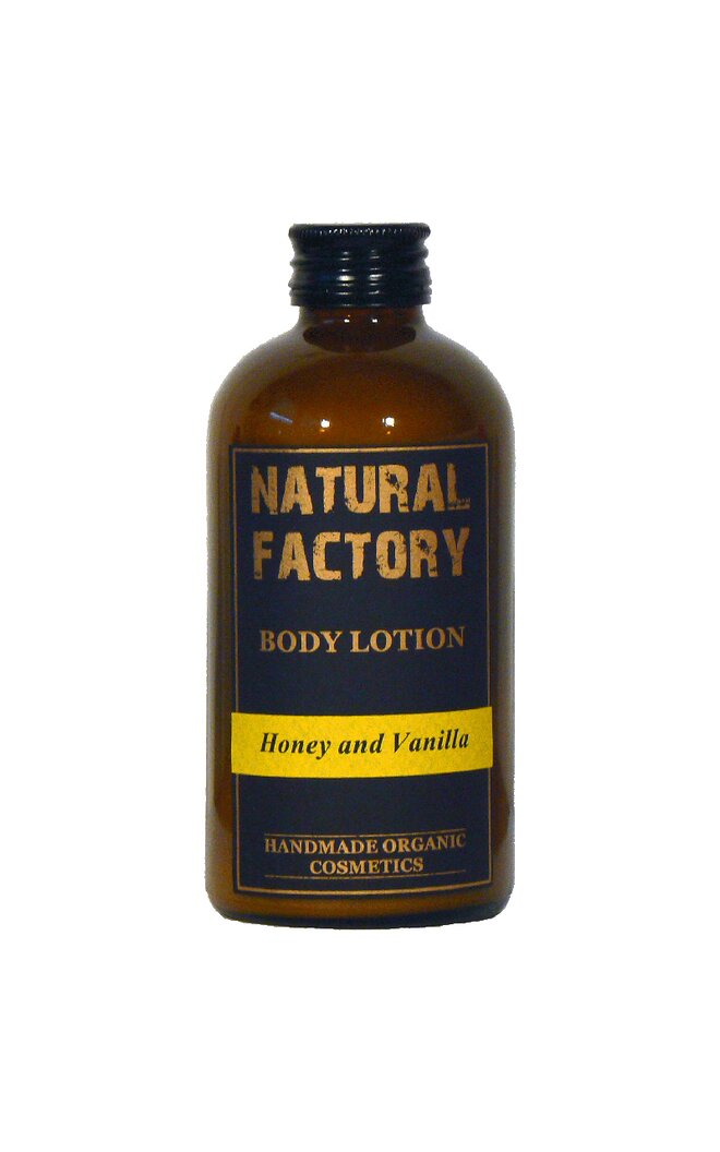 250 ml Organické telové mlieko Natural Factory (med + vanilka)