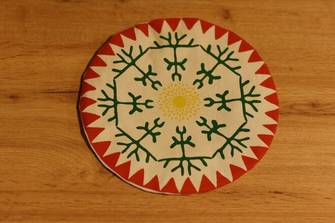 TUTO textilná pokrývka na kuchynské nádoby (30 cm / etno)