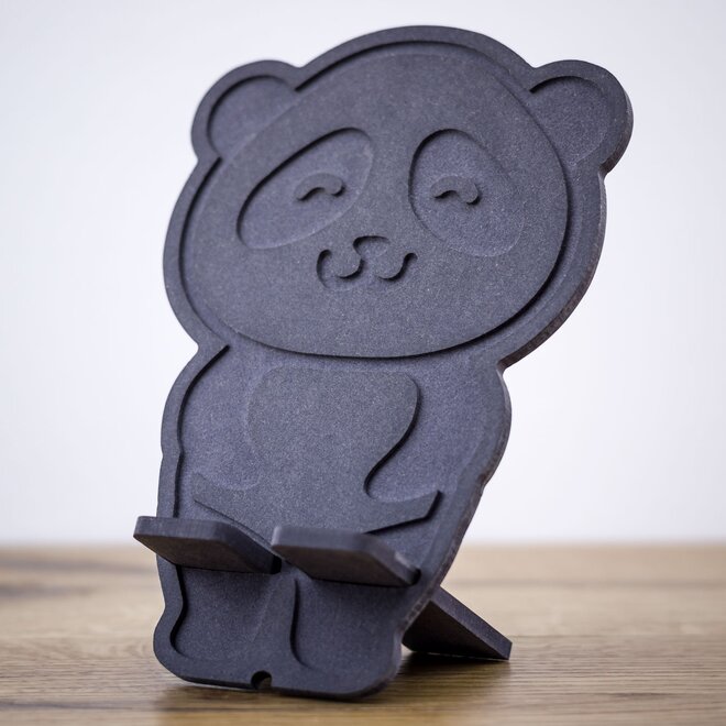 Stojan na mobil (tmavosivá panda)