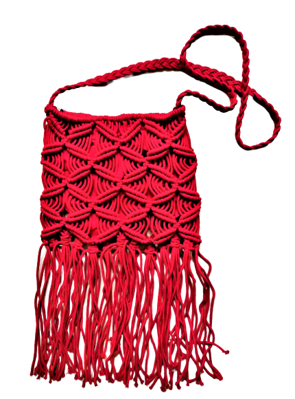 Dámska makramová kabelka Tribal