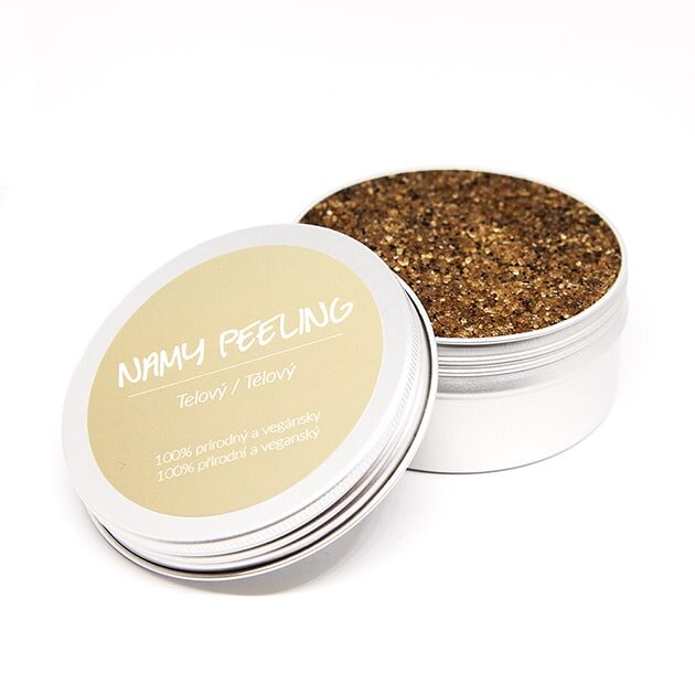 150 g Prírodný jemný peeling s trstinovým cukrom, kávou a pemzou