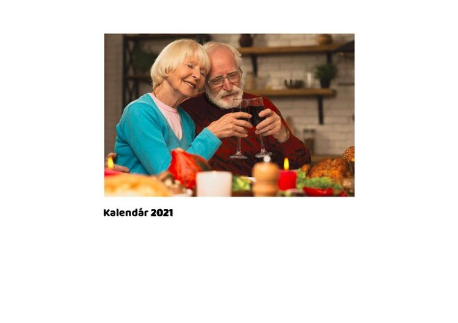 Mesačný kalendár z vlastných fotografií vo formáte A5 / šablóna 9