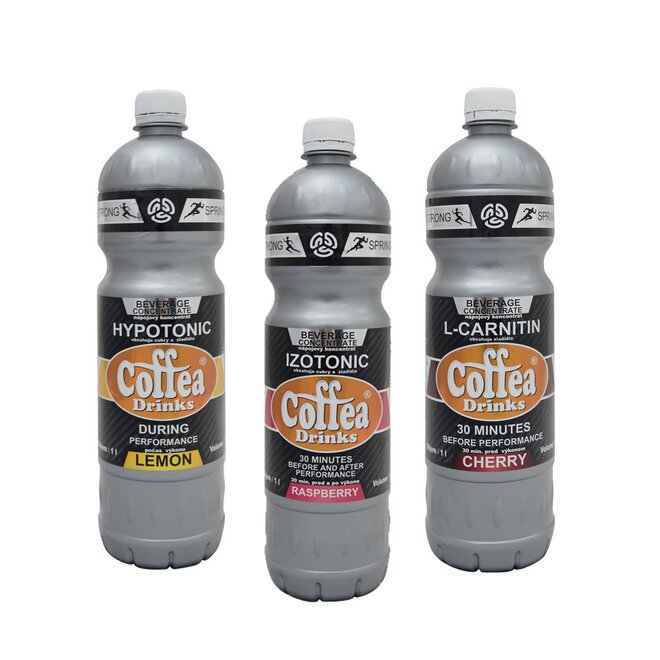 3 x 1 l Sirup pre športovcov slovenskej výroby (izotonický + L-carnitin + hypotonický)