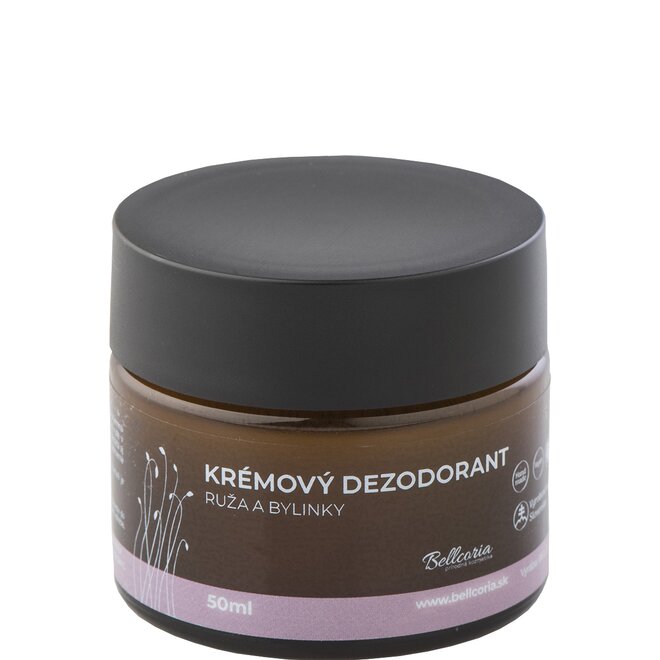 50 ml Prírodný krémový dezodorant (ruža a bylinky)