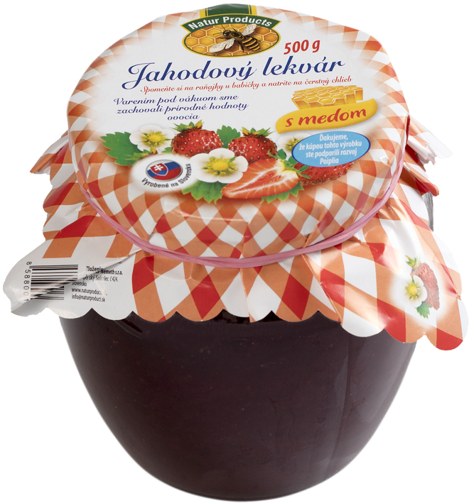 500 g Lekvár s medom (jahodový)