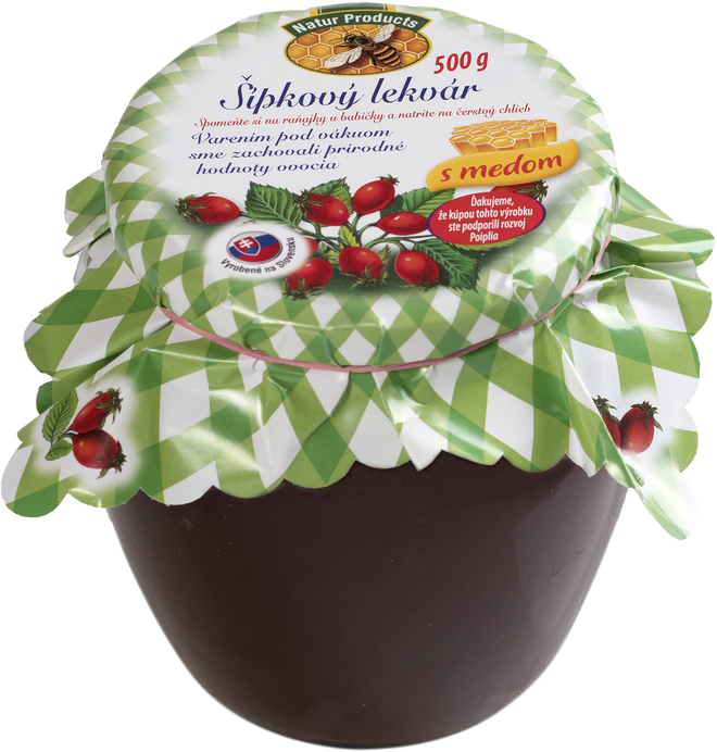 500 g Lekvár s medom (šípkový)