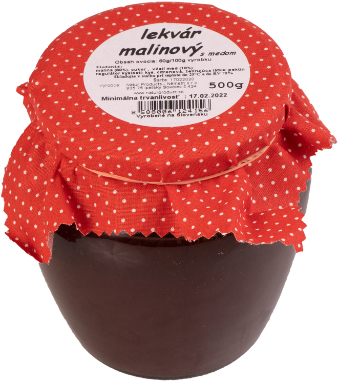 500 g Lekvár s medom (malinový)