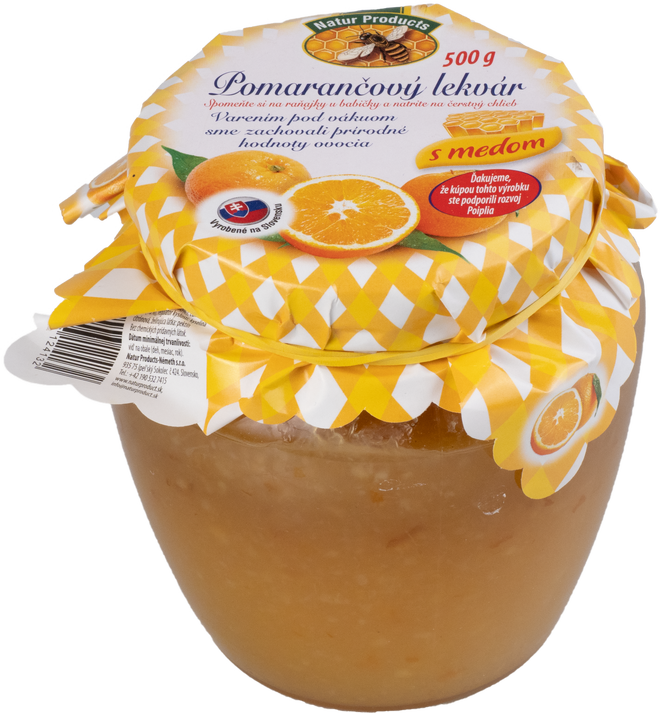 500 g Lekvár s medom (pomarančový)