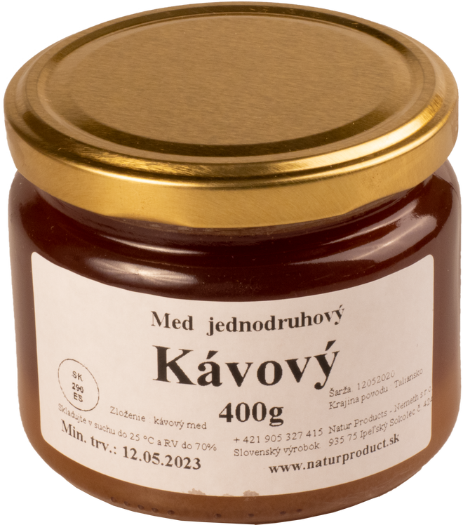 400 g Jednodruhový med (kávový)
