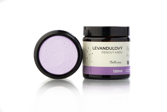 120 ml Prírodný penový krém (levanduľový)