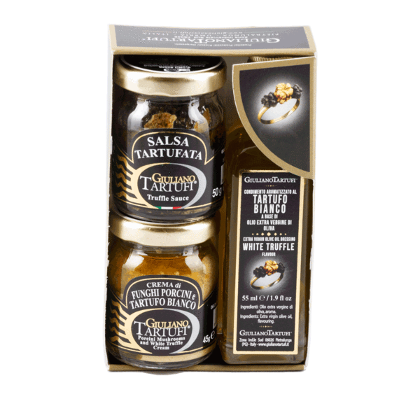 3-dielny Box s hľuzovkovými produktami