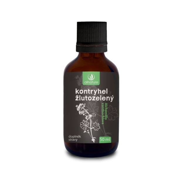 50 ml Bylinné kvapky Allnature "Kontryhel žltozelený"